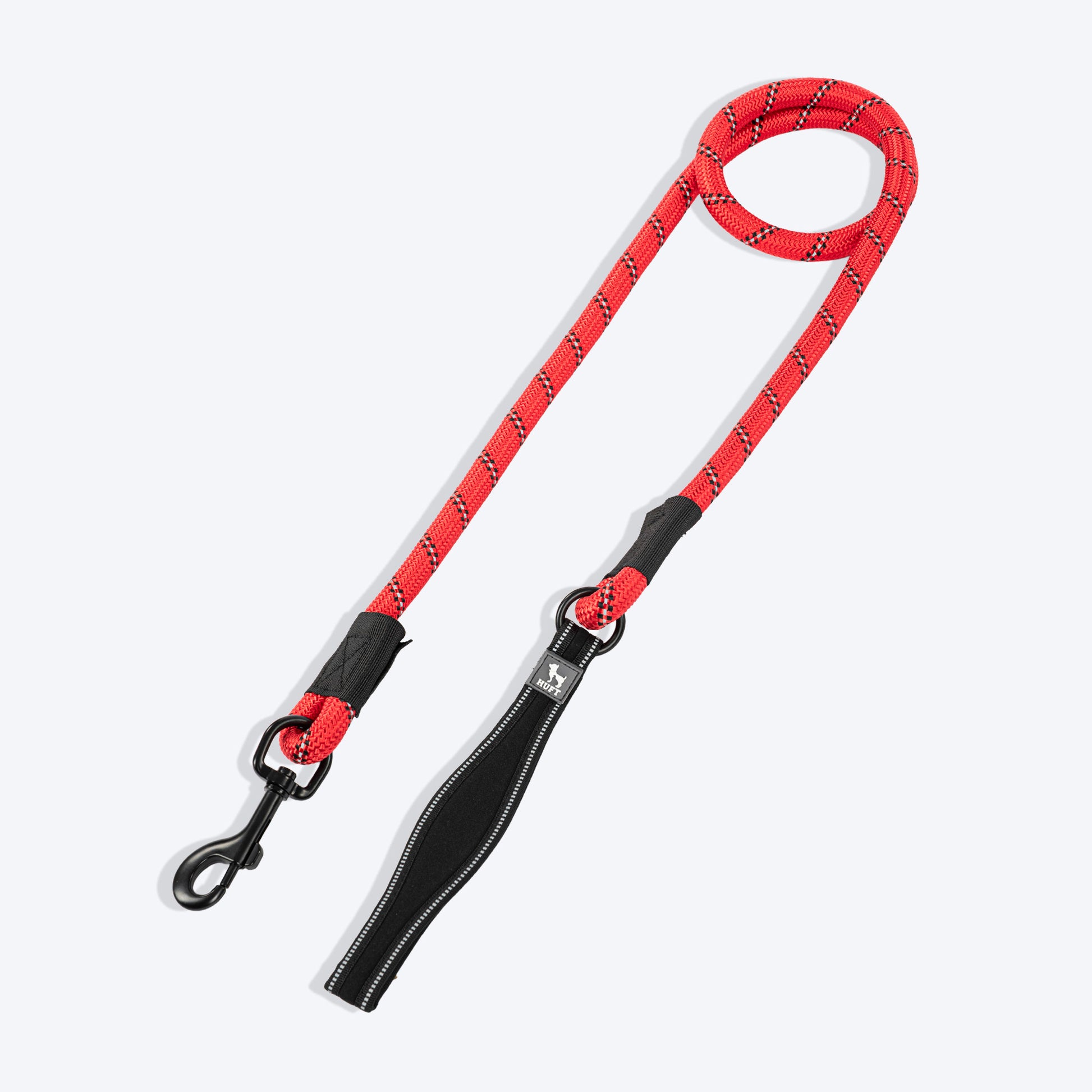HUFT Classic Rope Leash For Dog - Red - 5 ft - Heads Up For Tails