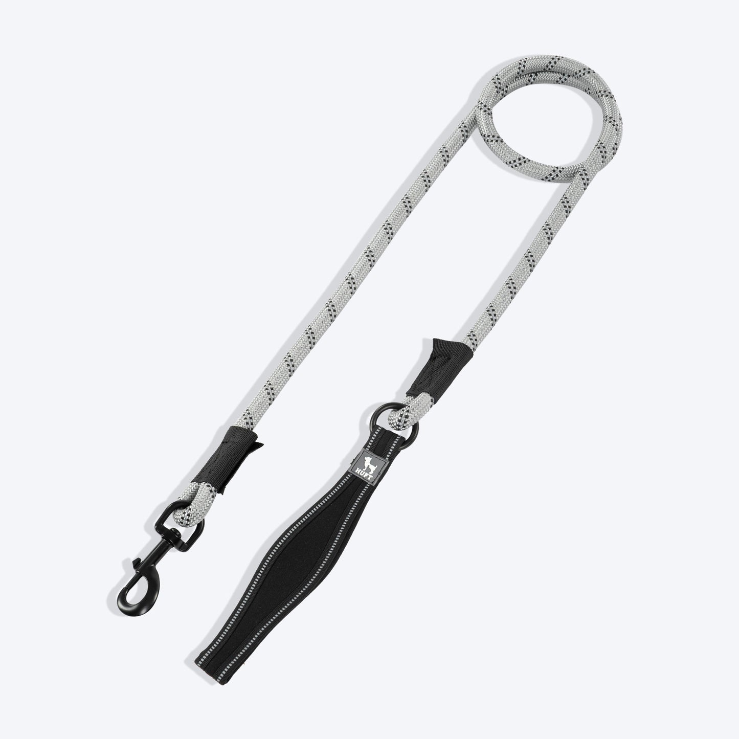 HUFT Classic Rope Leash For Dog - Dark Grey - M - 5 ft - Heads Up For Tails