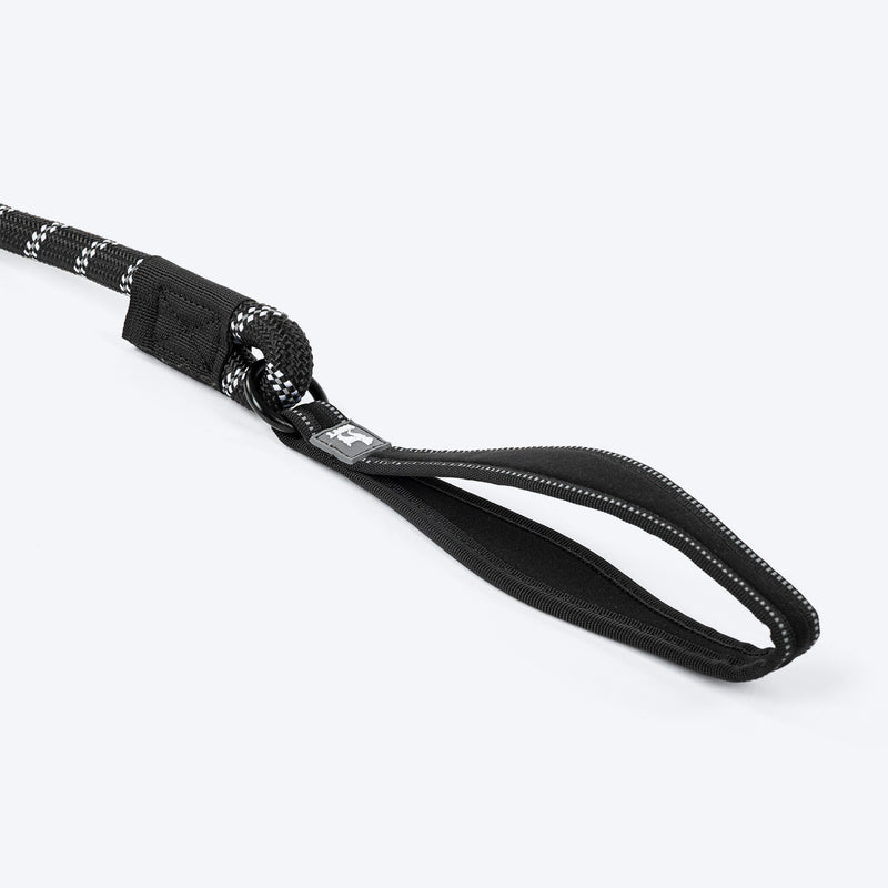 HUFT Classic Rope Leash For Dog - Black - 5 ft - Heads Up For Tails