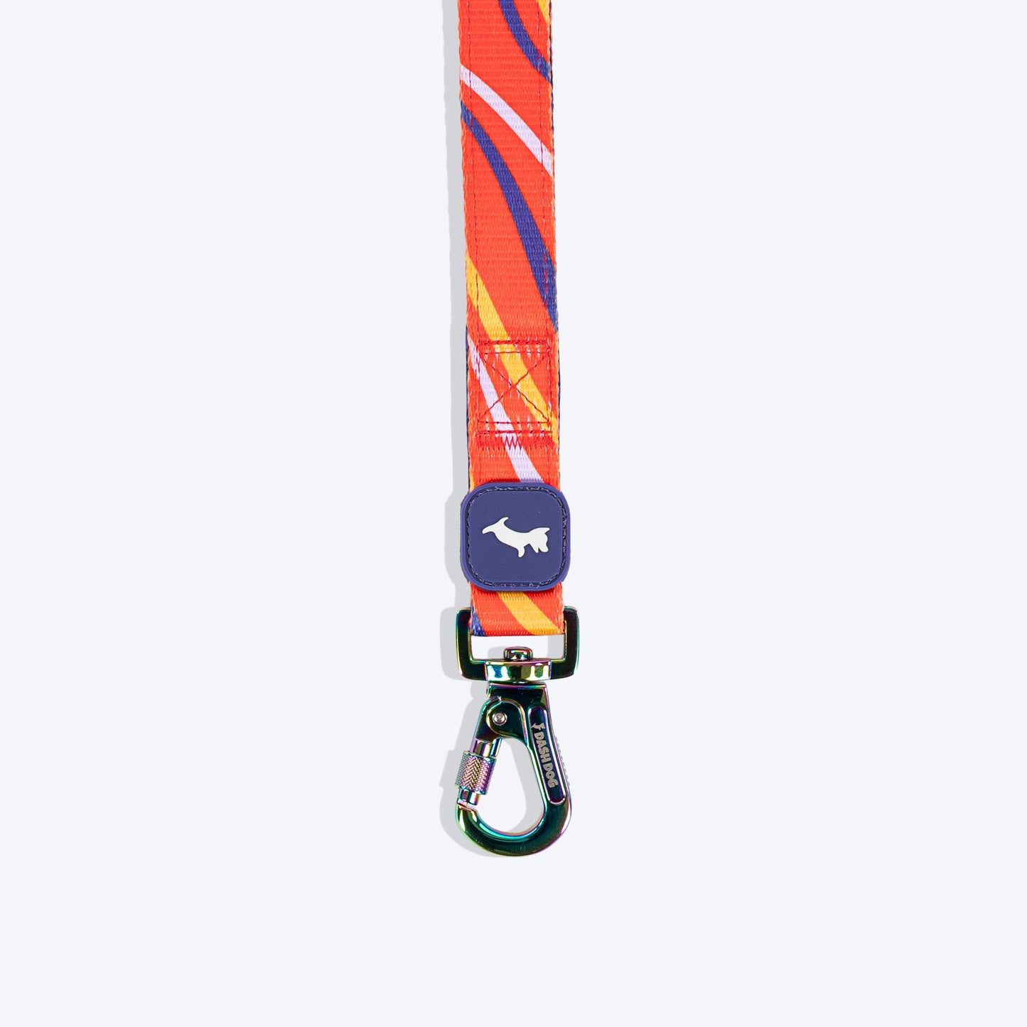 Dash Dog Radiant Blaze Dual Handle Leash For Dog - Orange - Heads Up For Tails
