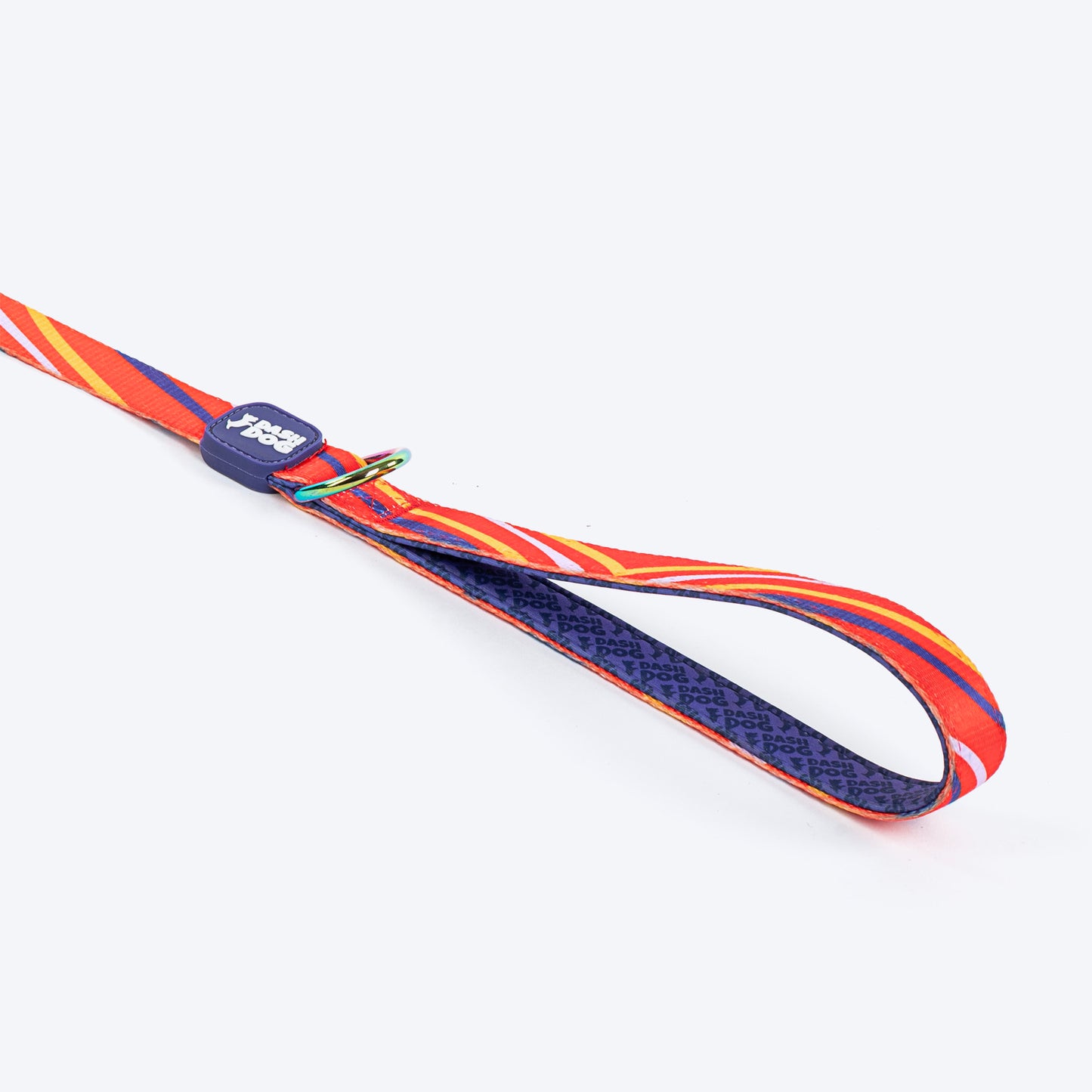 Dash Dog Radiant Blaze Dual Handle Leash For Dog - Orange - Heads Up For Tails