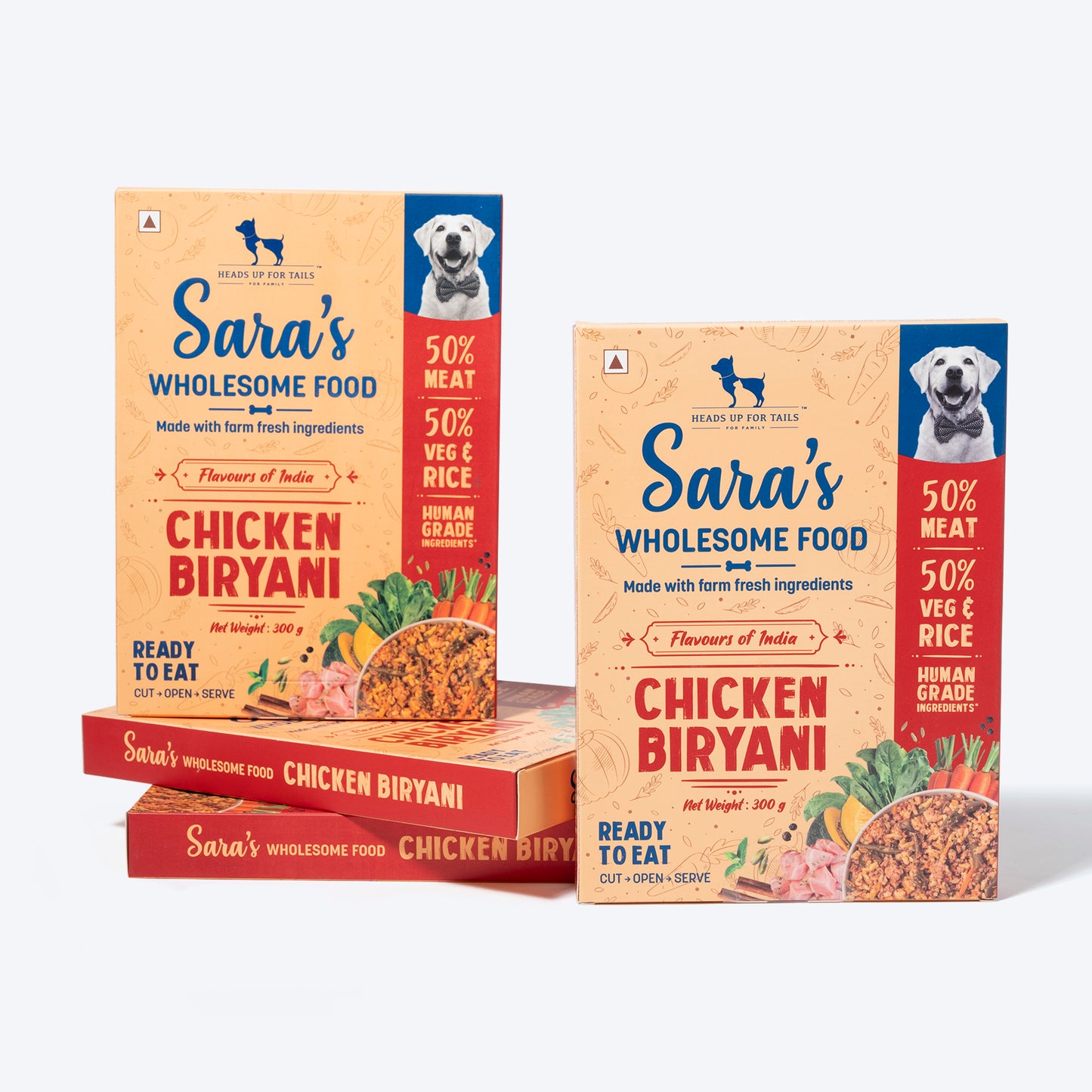 HUFT Sara's Wholesome Food (Flavours of India) - Chicken Biryani (300 g) - Heads Up For Tails
