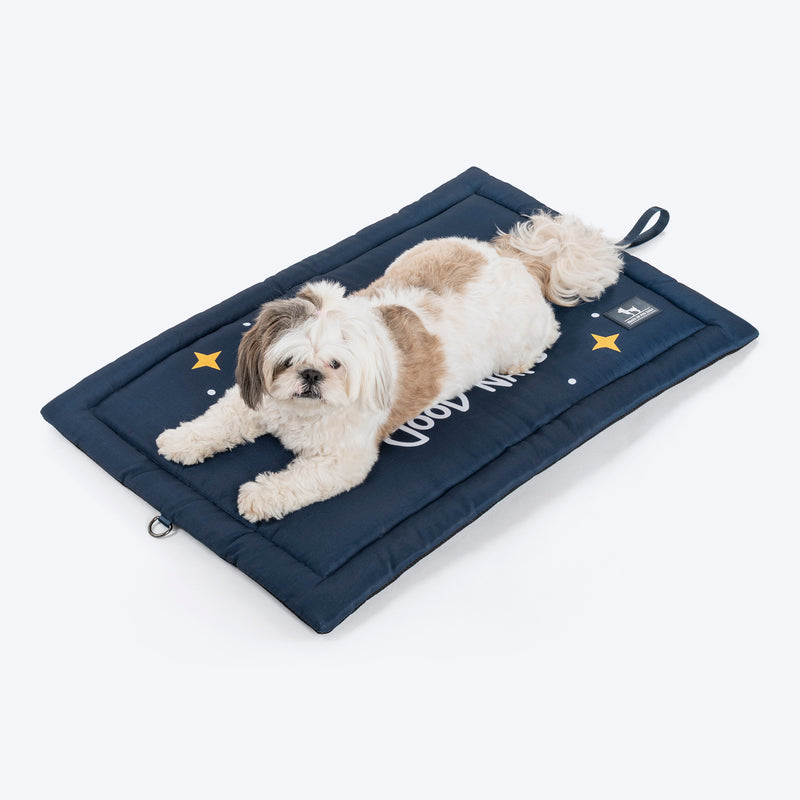 HUFT Good Naps Flat Mat For Dog - Blue - Heads Up For Tails