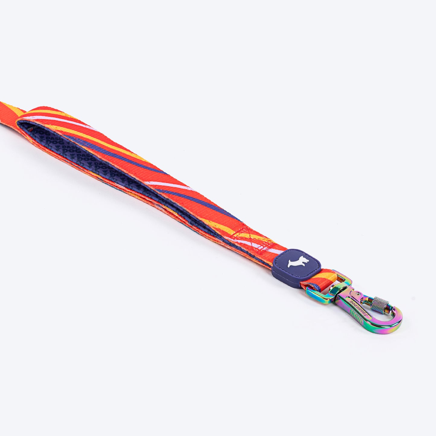 Dash Dog Radiant Blaze Dual Handle Leash For Dog - Orange - Heads Up For Tails