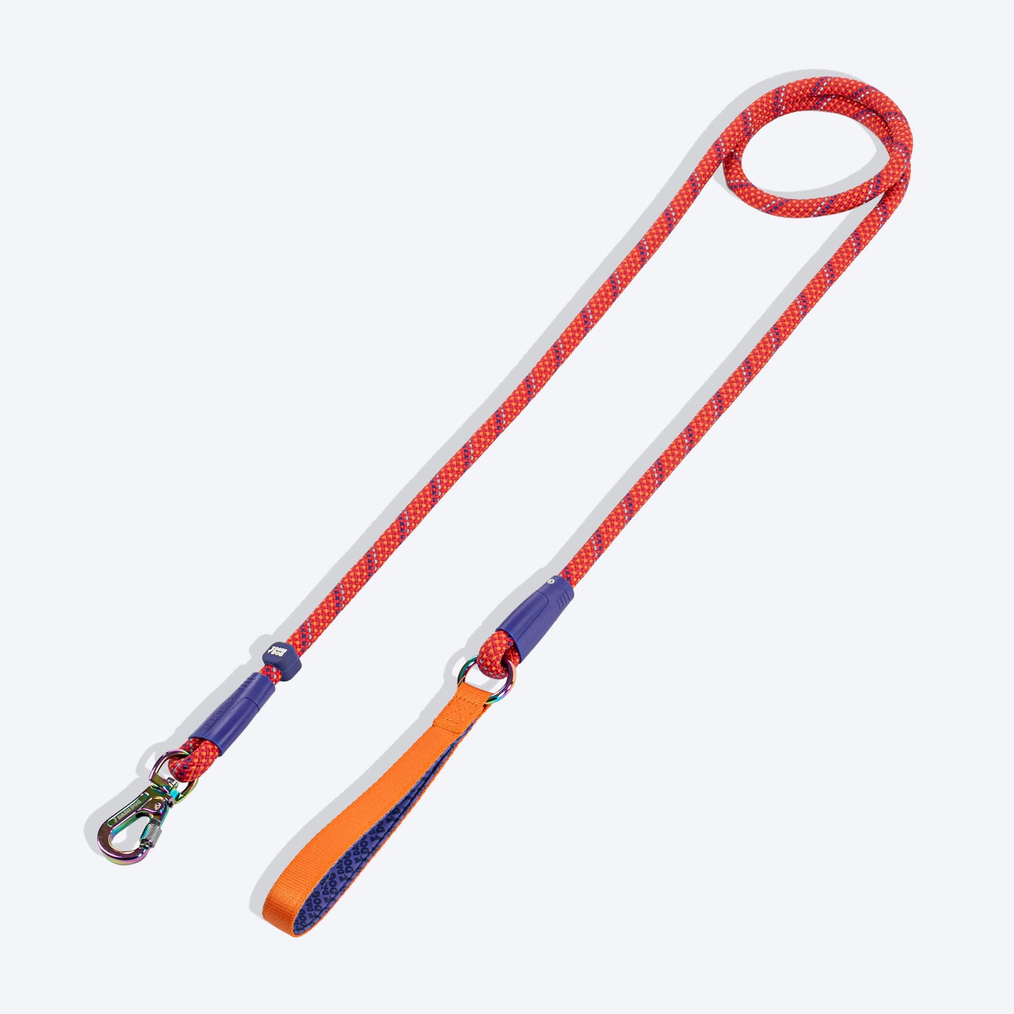Dash Dog Sunset Chaser Rope Leash For Dog - Red - 6 ft - Heads Up For Tails