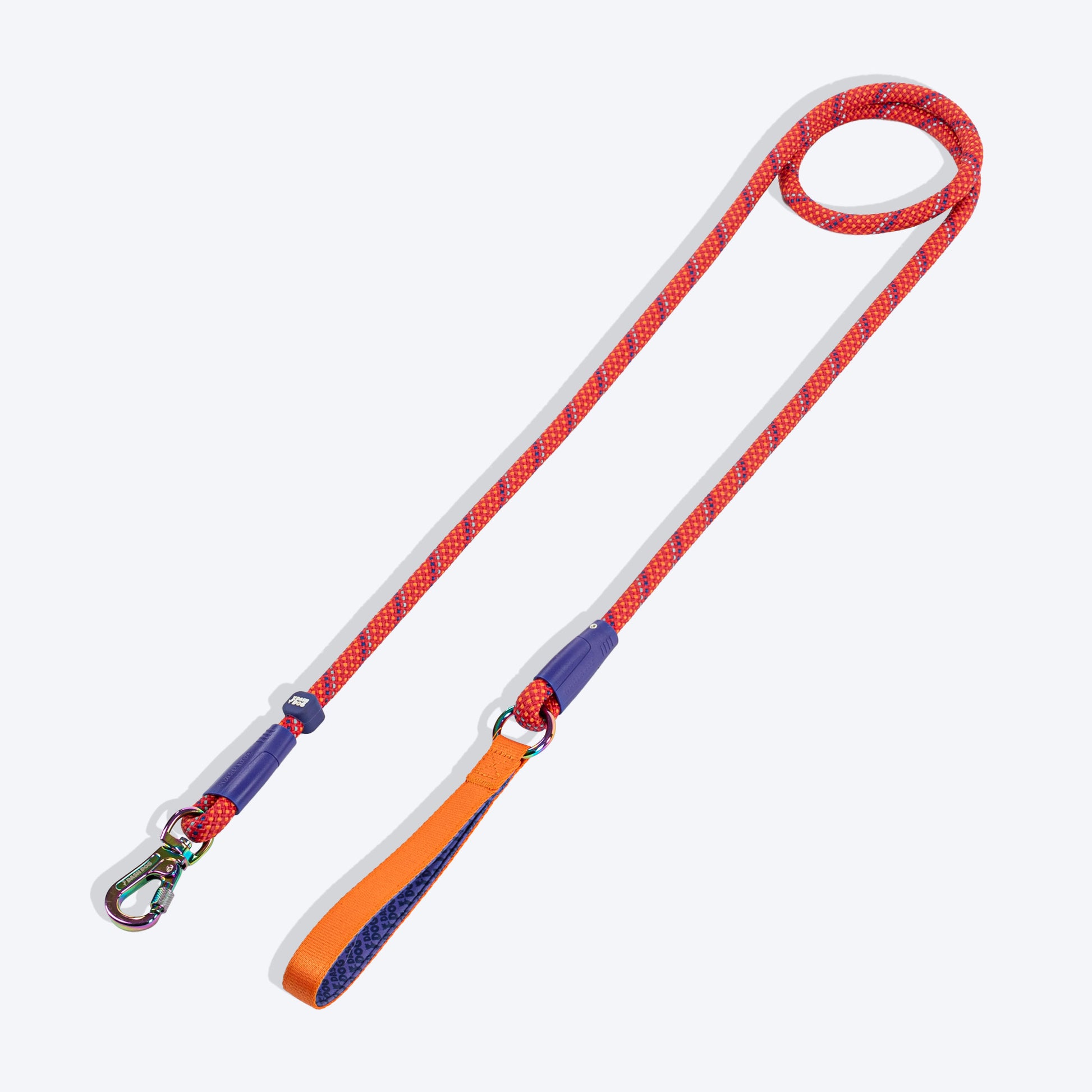 Dash Dog Sunset Chaser Rope Leash For Dog - Red - 6 ft - Heads Up For Tails