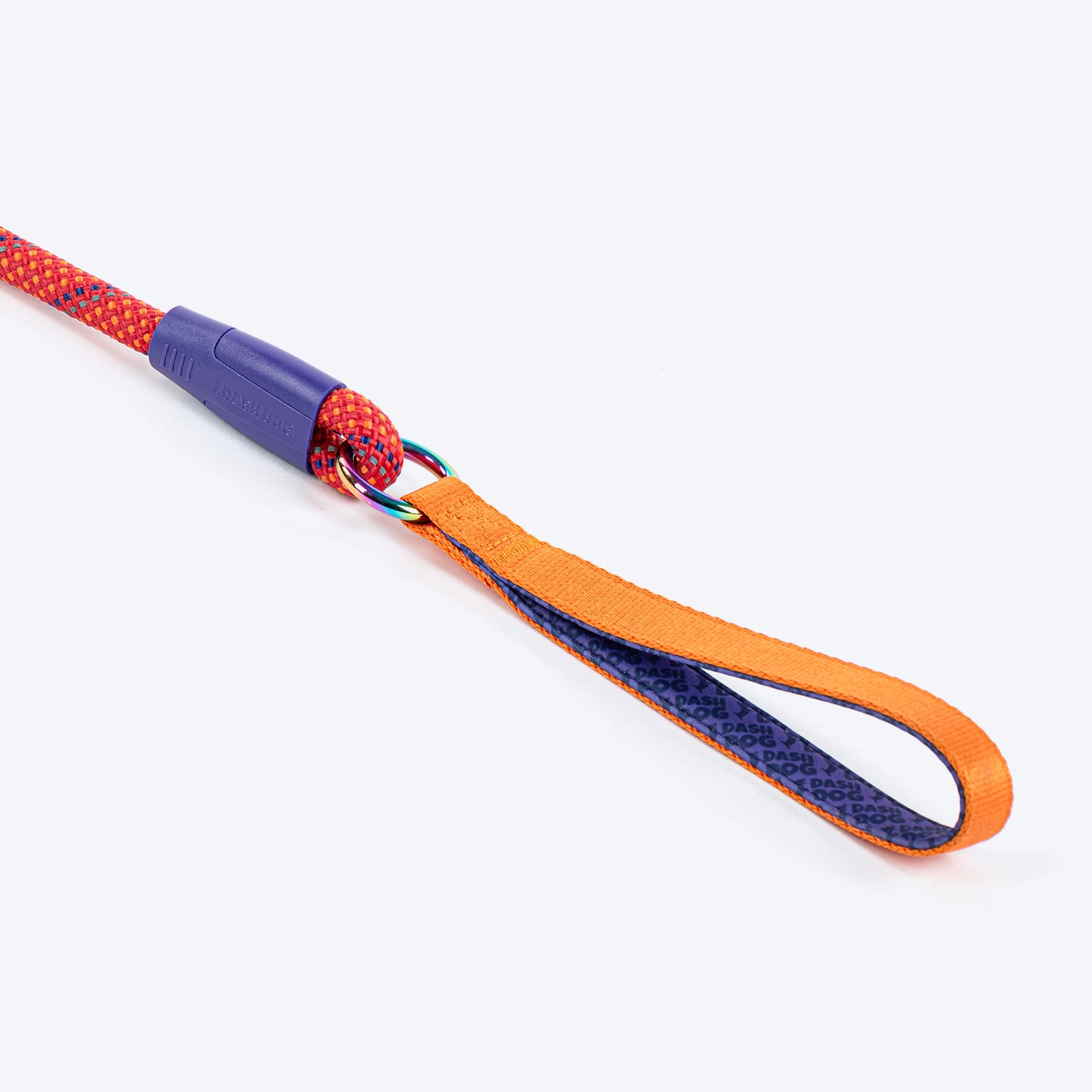 Dash Dog Sunset Chaser Rope Leash For Dog - Red - 6 ft - Heads Up For Tails