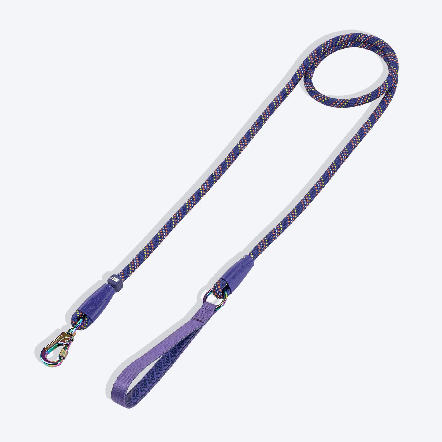 Dash Dog Purplehorizon Chaser Rope Leash For Dog - Purple - 6 ft - Heads Up For Tails