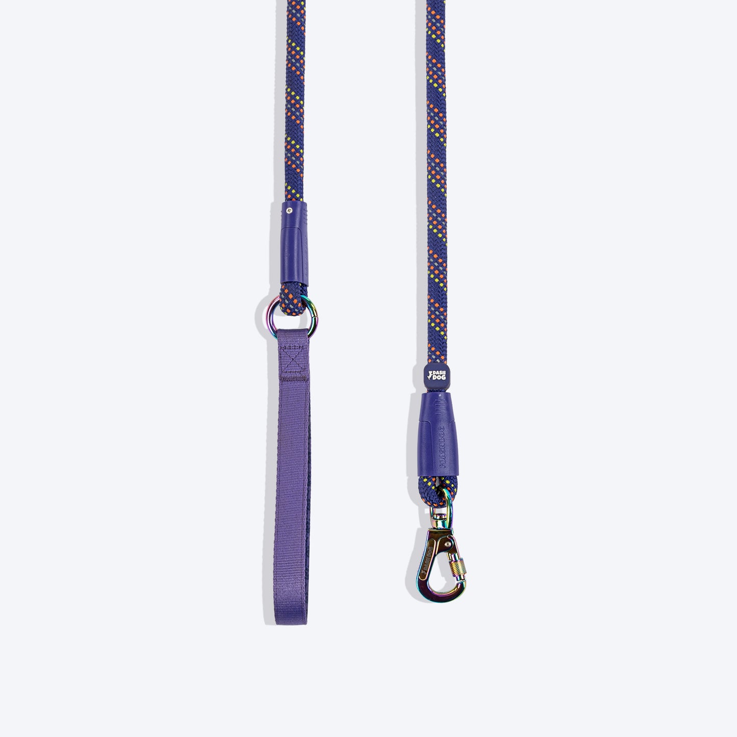 Dash Dog Purplehorizon Chaser Rope Leash For Dog - Purple - 6 ft - Heads Up For Tails