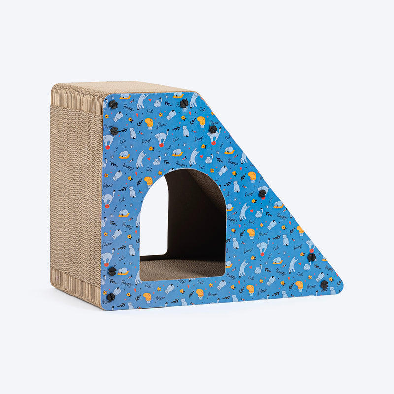 HUFT Whisker Hub Scratcher For Cat - Blue - Heads Up For Tails