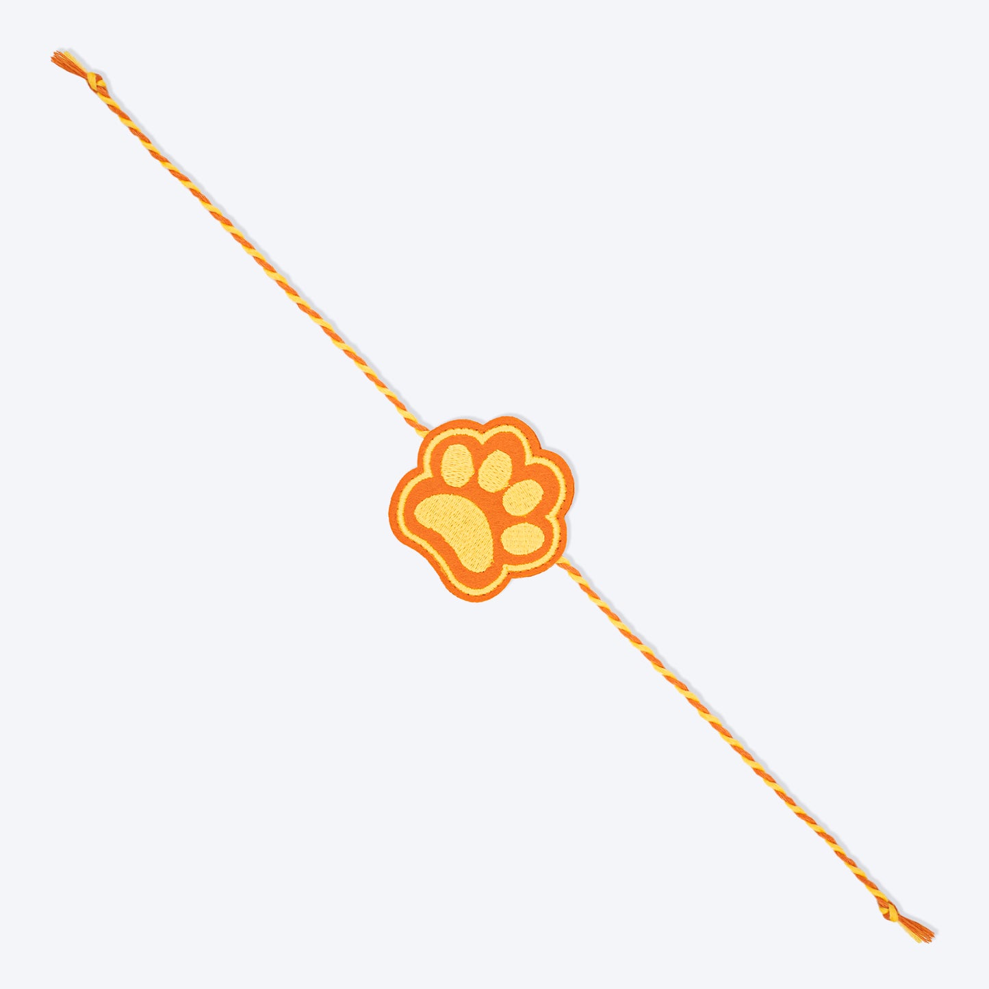 HUFT Paws Of Love Rakhi For Dog & Cat - Orange - Heads Up For Tails