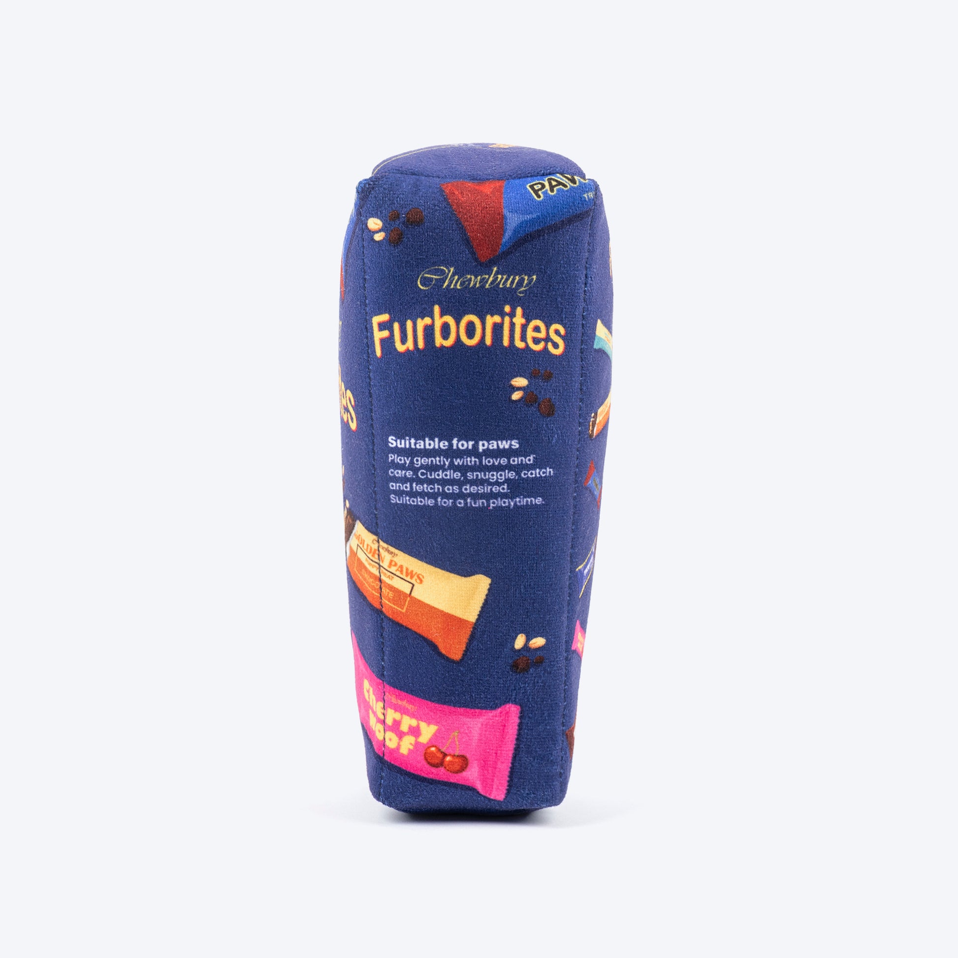 HUFT Furborites Crinkly Plush Toy For Dog - Navy Blue - Heads Up For Tails