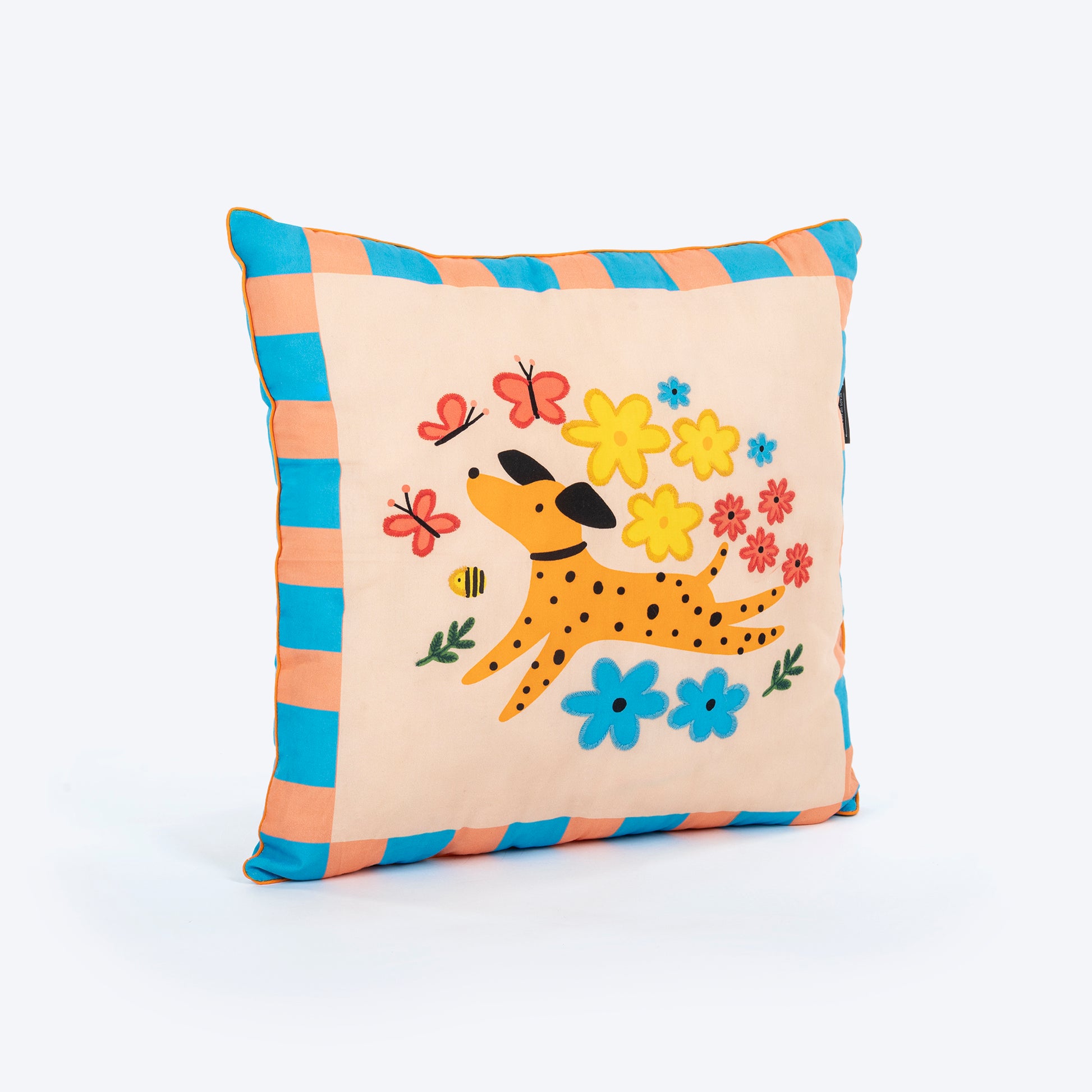 HUFT Blossom Paws Cushion For Pet Lovers - Multicolor - Heads Up For Tails