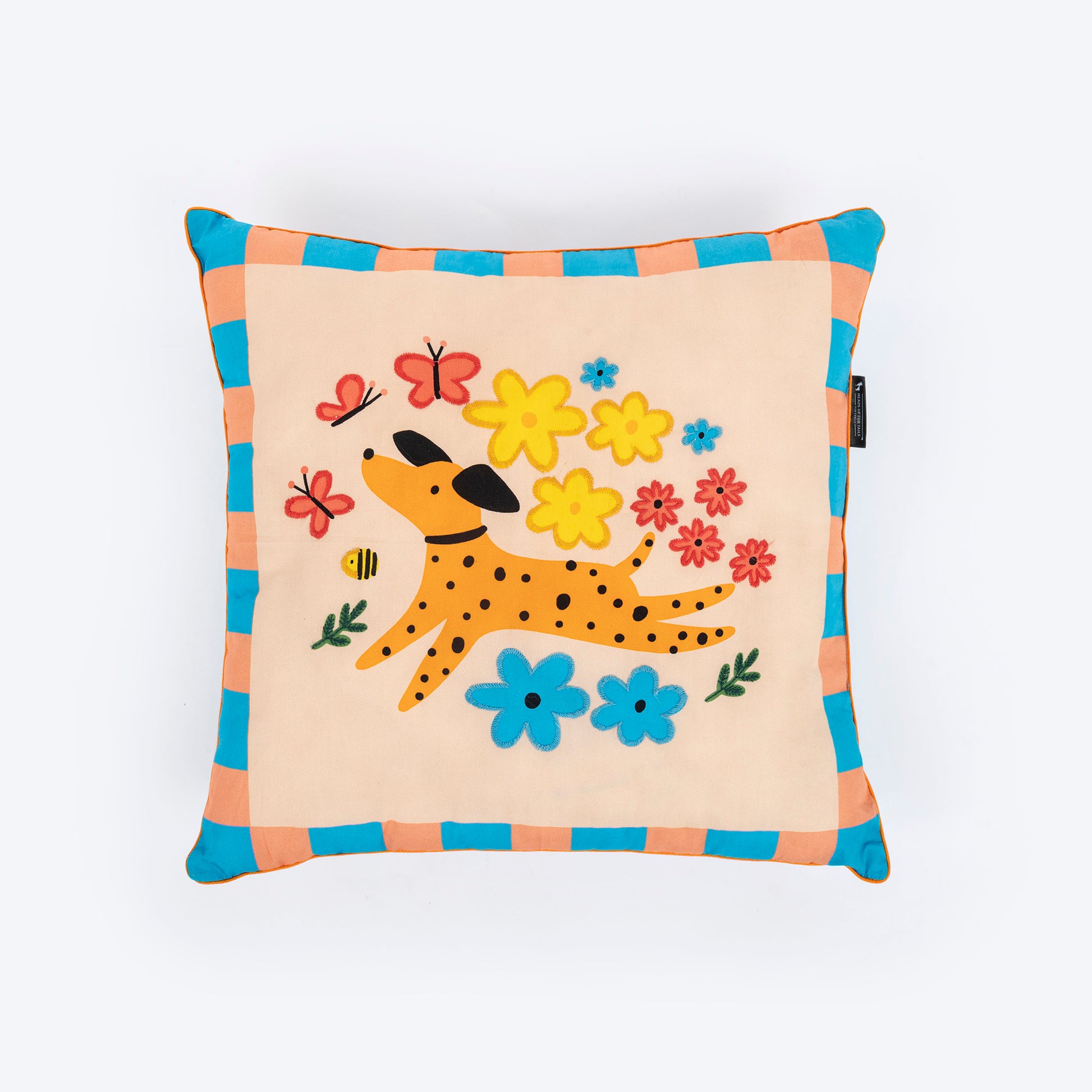 HUFT Blossom Paws Cushion For Pet Lovers - Multicolor - Heads Up For Tails