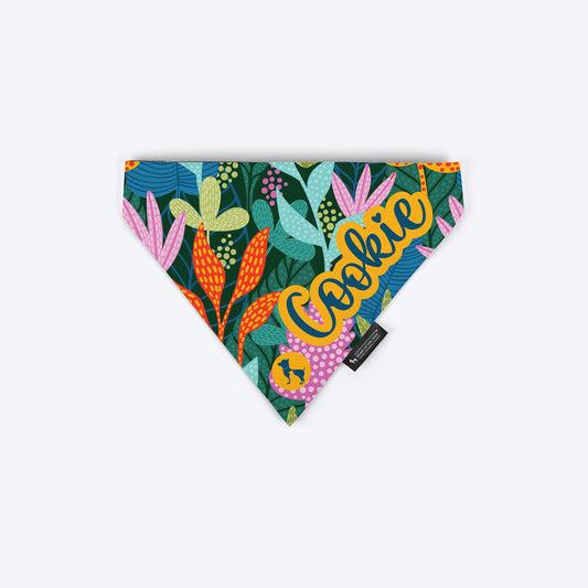 HUFT Rainbow Grove Personalised Dog Bandana - Multicolor - Heads Up For Tails