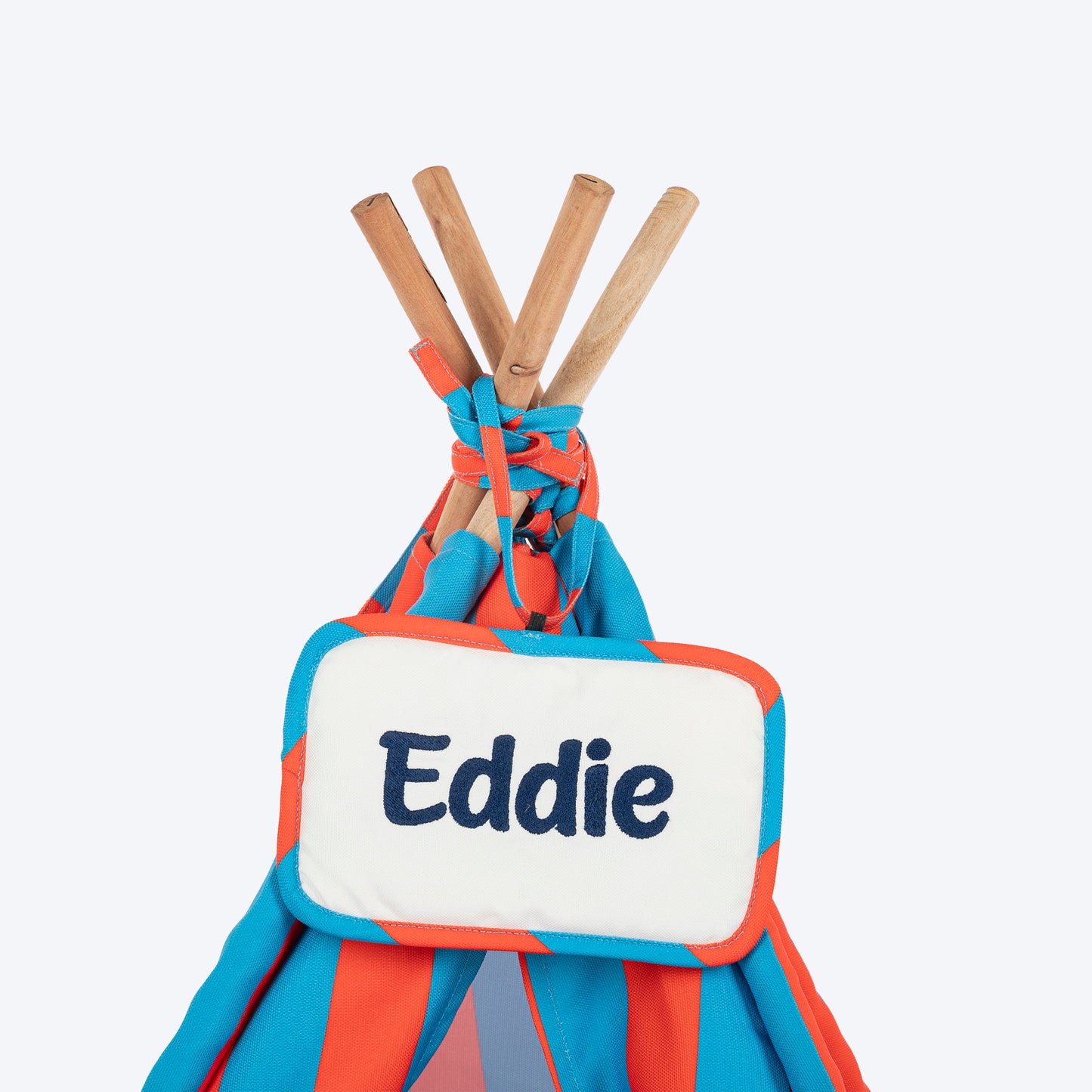 HUFT Personalised Summer Bloom Teepee Tent Bed For Dog & Cat - Blue - Heads Up For Tails