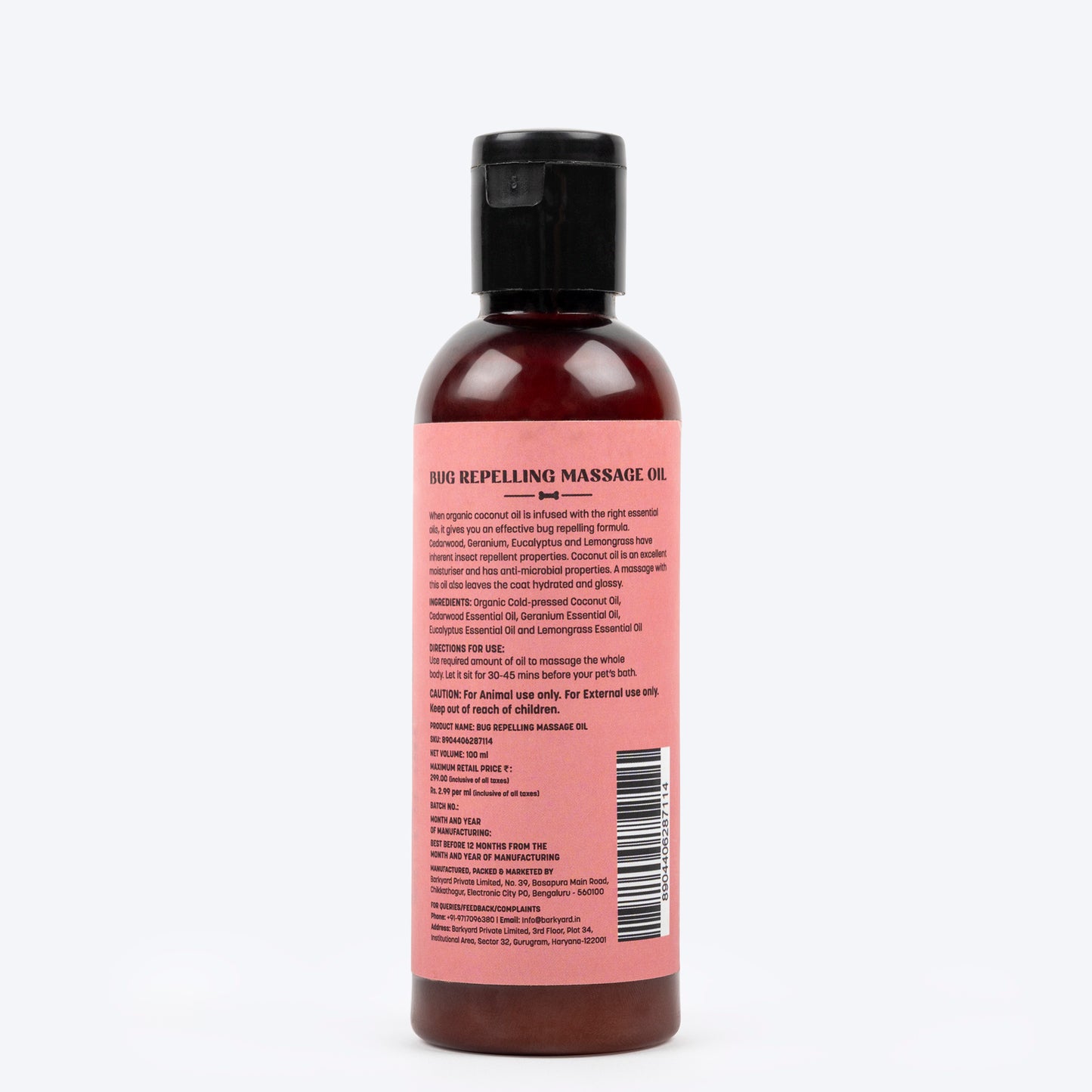 HUFT Bug Repelling Massage Oil For Adult Dogs & Pups - 100 ml - Heads Up For Tails