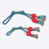 HUFT Tuggables Twin Tossers Rope Toy For Dog - Blue & Red - Heads Up For Tails