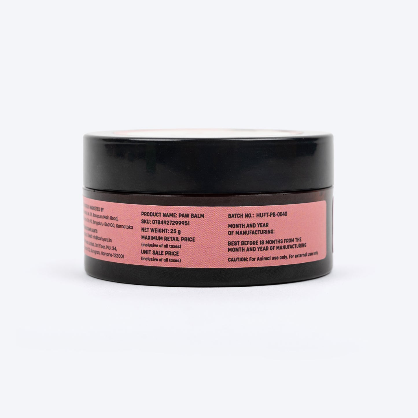 HUFT Organic Paw Balm For Dogs - 25 g - Heads Up For Tails