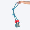 HUFT Tuggables Twin Tossers Rope Toy For Dog - Blue & Red - Heads Up For Tails