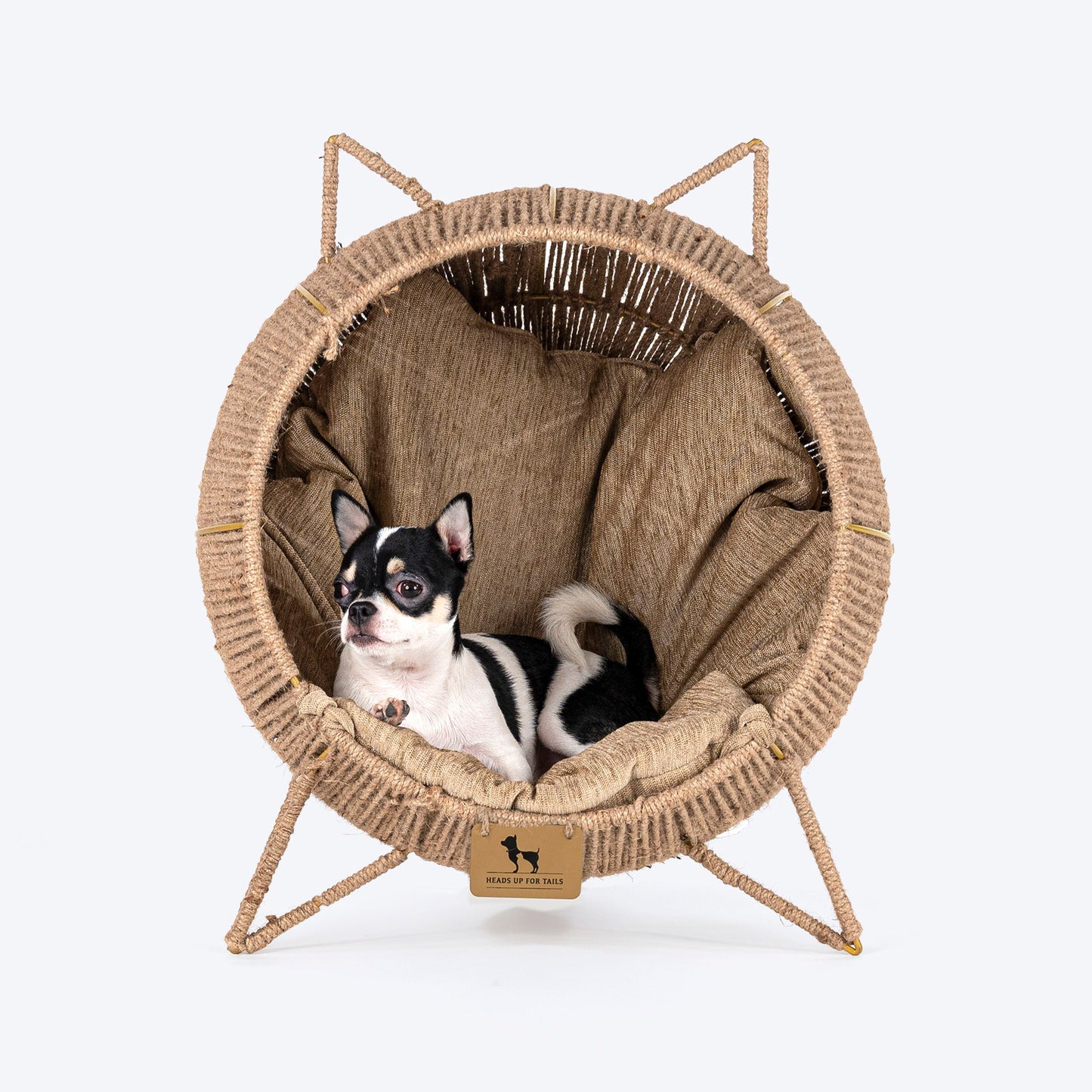 HUFT Feline Rest Chair With Cushion For Cat - Brown - Heads Up For Tails