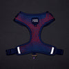 Dash Dog Chevron Easy Walk Harness For Dog - Purple - Heads Up For Tails