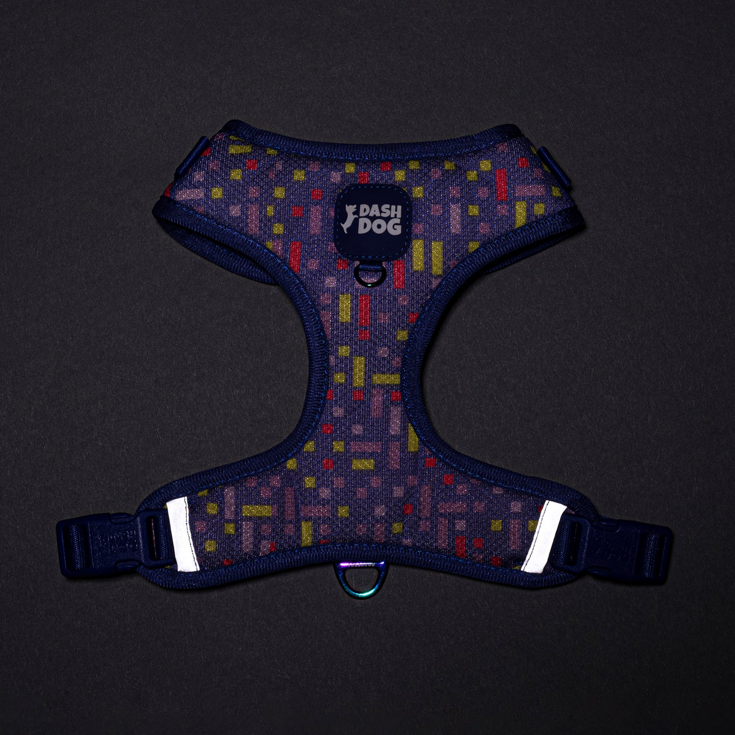 Dash Dog Pixel Easy Walk Harness For Dog - Purple - Heads Up For Tails