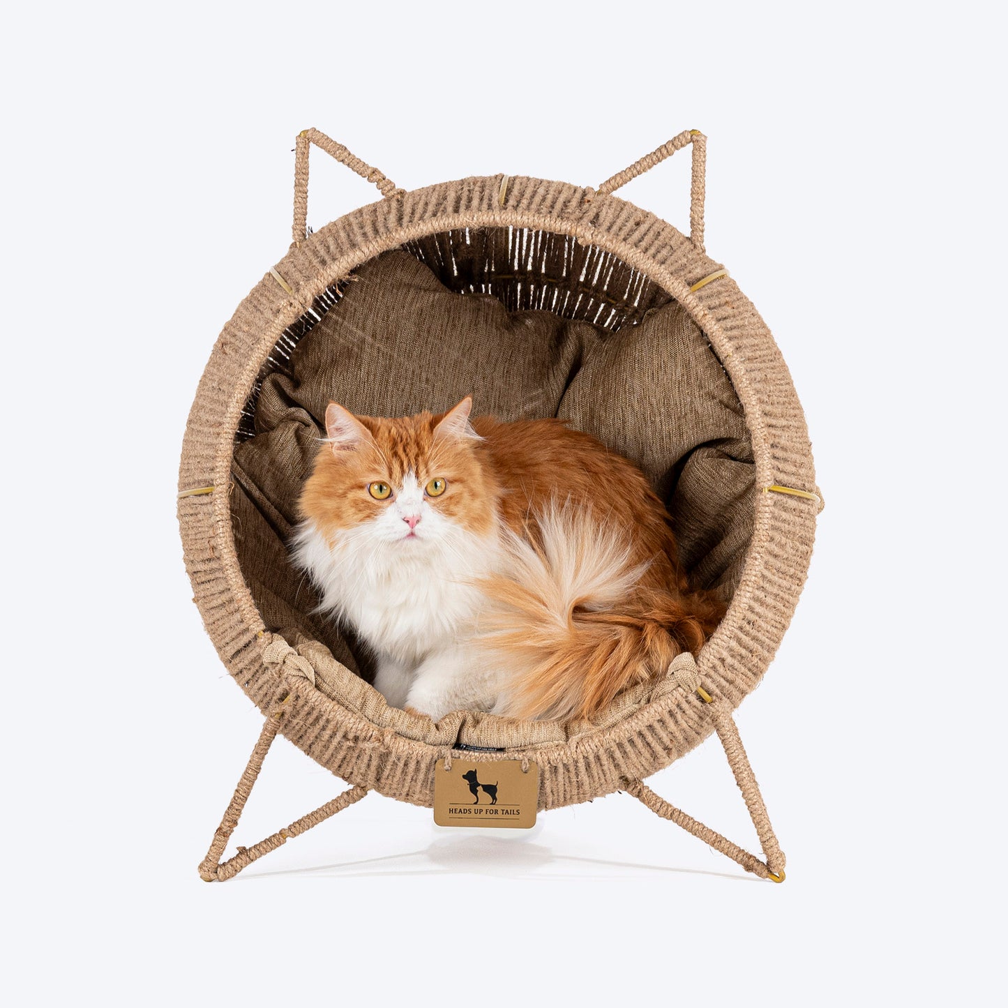 HUFT Feline Rest Chair With Cushion For Cat - Brown - Heads Up For Tails