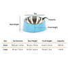 HUFT Melamine Slant Bowl With Steel Inserts For Dog - Light Blue