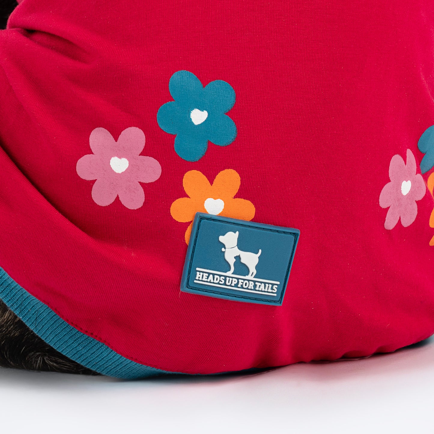 HUFT Awesome Blossom Printed T-Shirt For Small Dog - Magenta - Heads Up For Tails