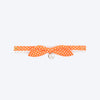 HUFT Pawsome Polka Bow Tie With Strap For Cat - Orange_02