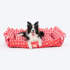 HUFT Berrylicious Lounger Bed For Dog - Red and Pink - Heads Up For Tails