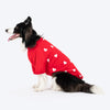 HUFT Lovers Printed T-Shirt For Dog - Red - Heads Up For Tails