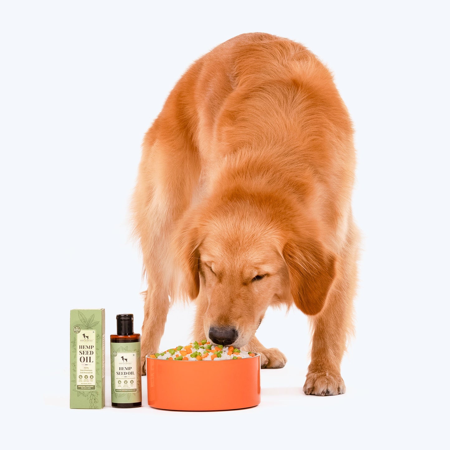 HUFT Cold Pressed Hemp Seed Oil For Dogs and Cats - 200 ml - Heads Up For Tails