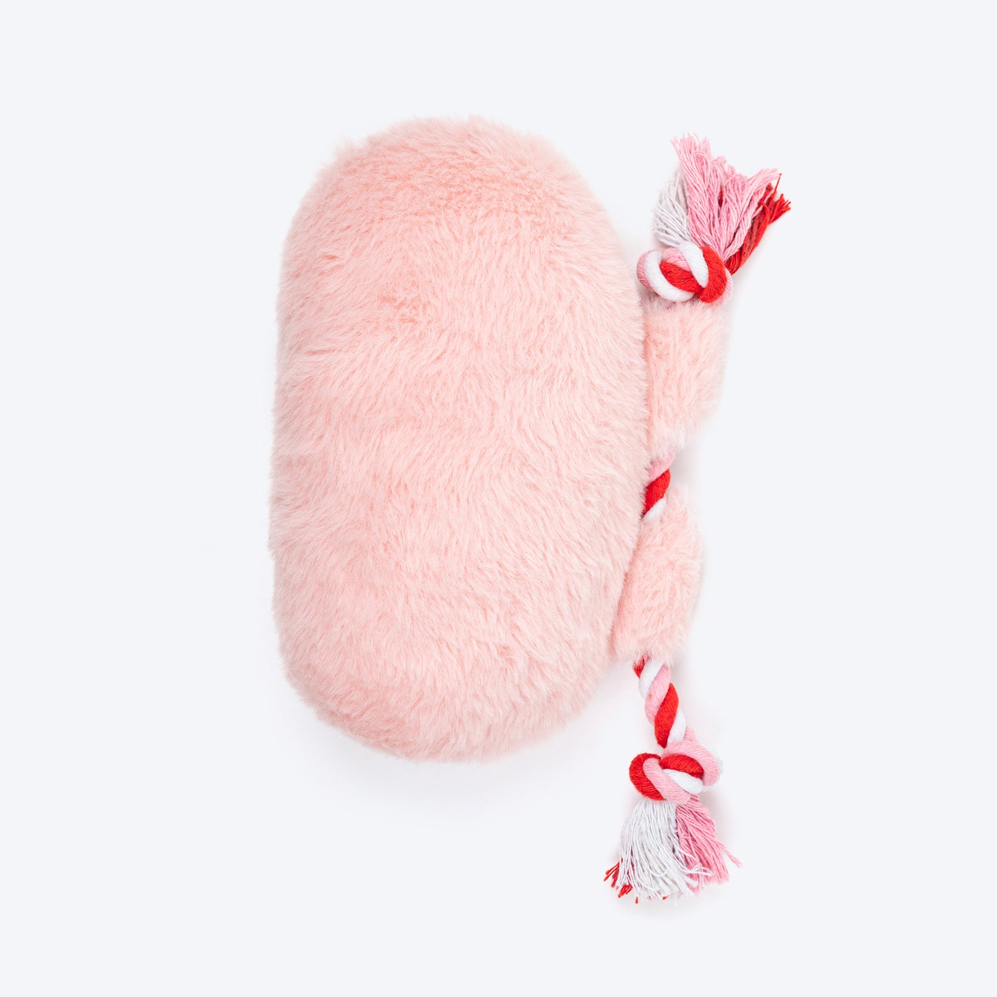 HUFT Lazy Lovebug Squeaky Plush Toy For Dog - Baby Pink - Heads Up For Tails