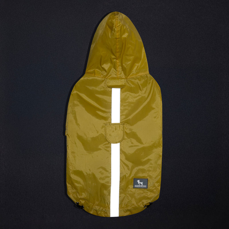 HUFT Magical Mist Raincoat With Harness Opening For Dog - Yellow - Heads Up For Tails