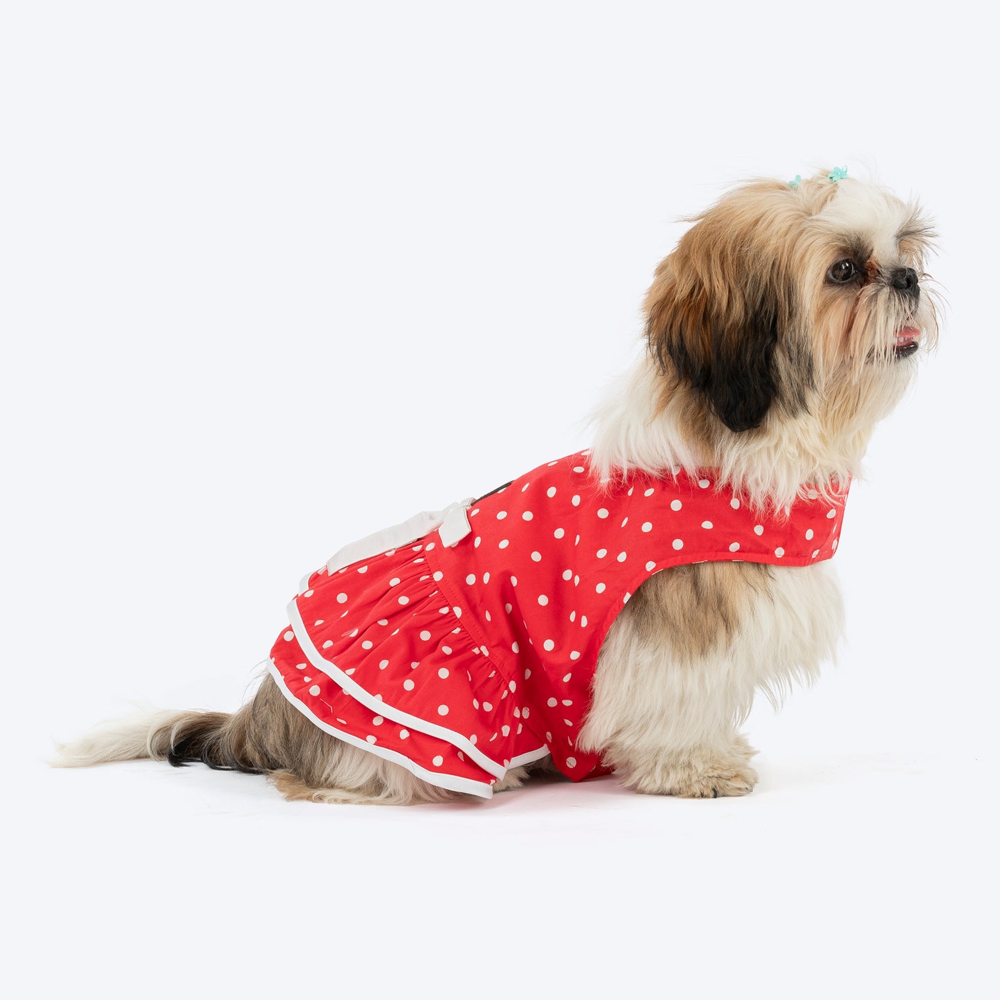 HUFT Polka Pawfection Dress For Dogs - Red - Heads Up For Tails