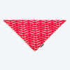 HUFT Leheriya Luxe Knot Bandana For Dog - Pink - Heads Up For Tails