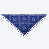 HUFT Bandhani Breeze Knot Bandana For Dog - Blue - Heads Up For Tails