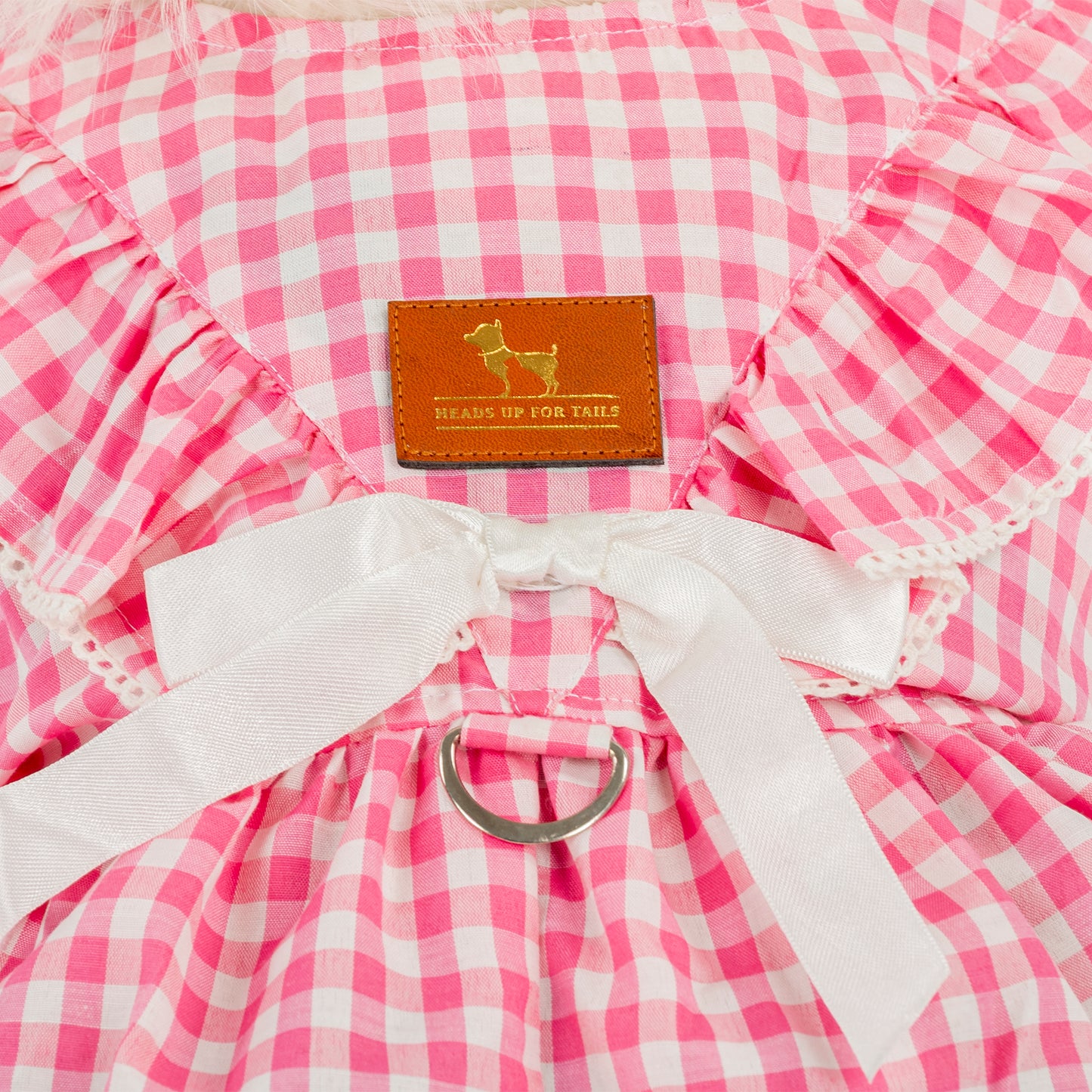 HUFT Check Charms Dress For Dog - Pink - Heads Up For Tails