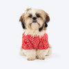 HUFT Pawdhani Leheriya Kurta For Dog - Red - Heads Up For Tails