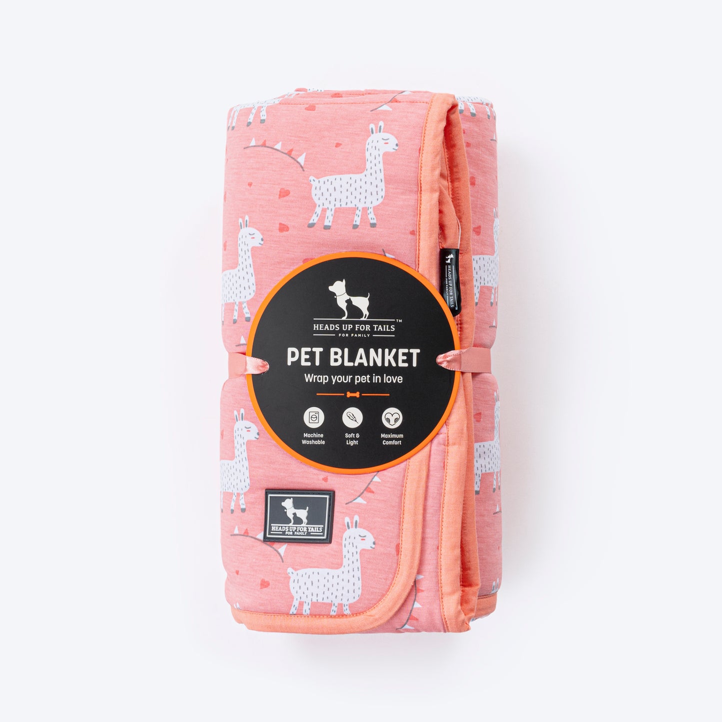 HUFT Cuddle Bundle Puppy & Kitten Blanket - Peach - Heads Up For Tails