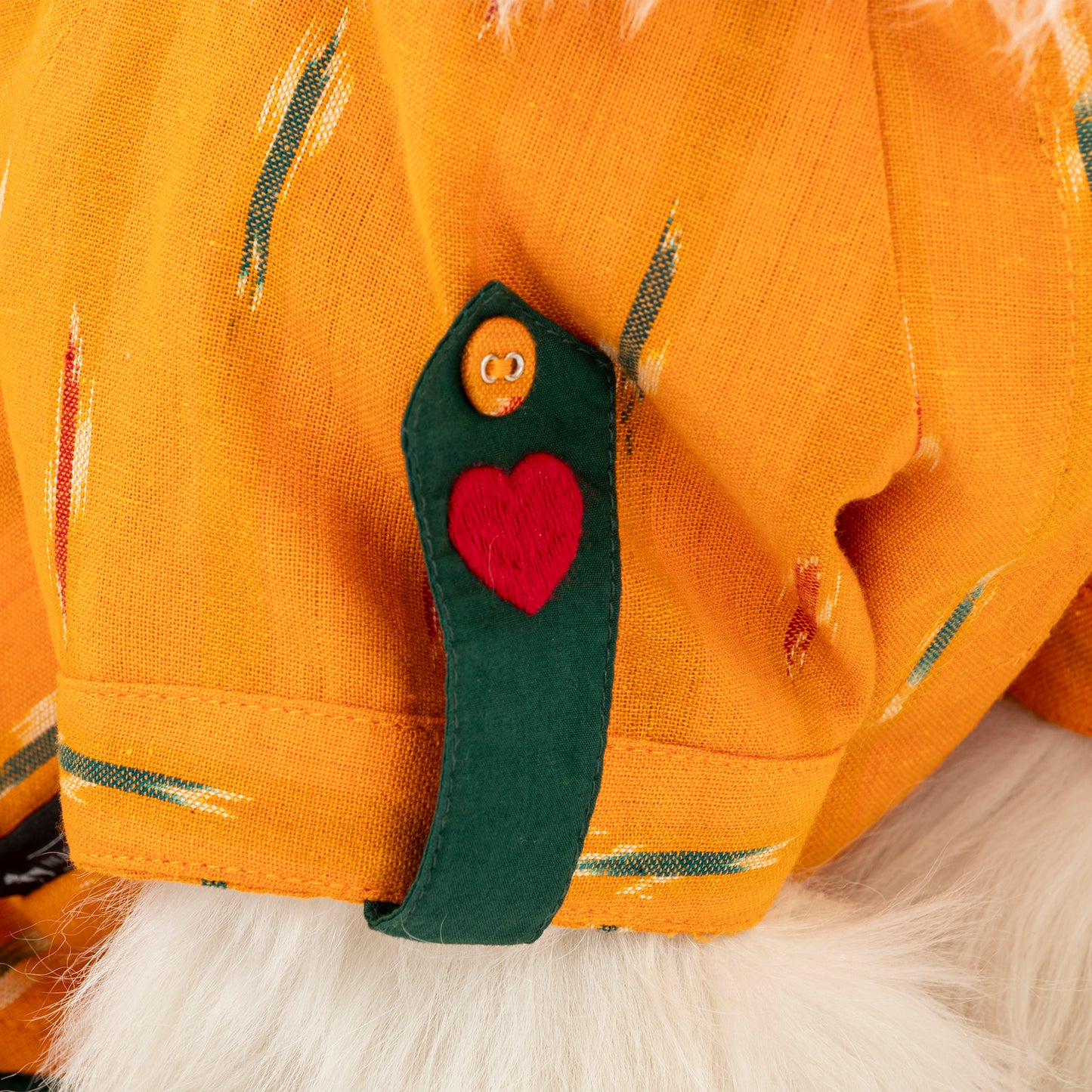 HUFT EthniPaw Ikat Kurta For Dog - Mustard - Heads Up For Tails