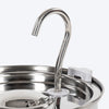 HUFT Stainless Steel Water Fountain For Dog & Cat - Heads Up For Tails