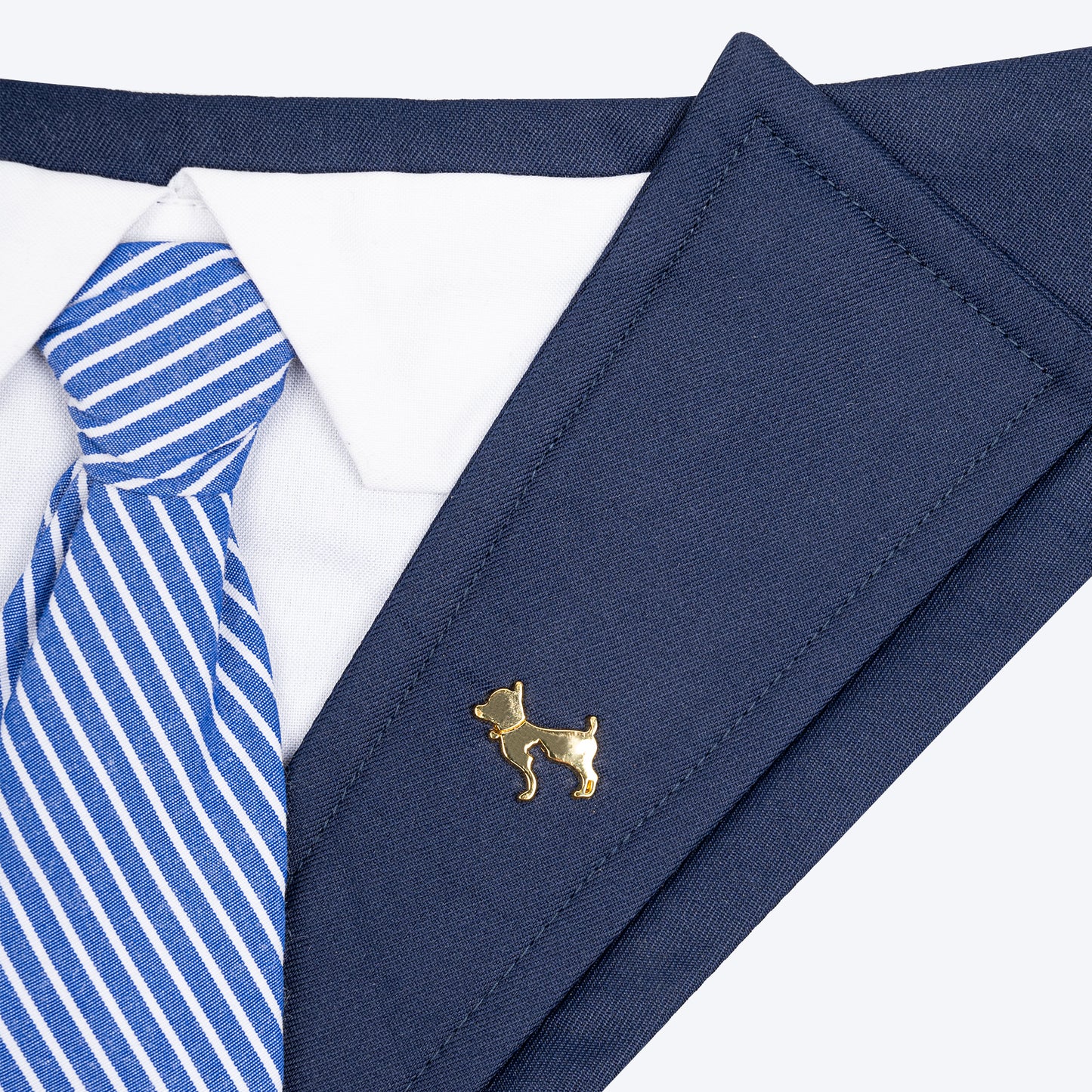 HUFT Bow Wow Tuxedo Bandana for Dog - Navy - Heads Up For Tails