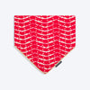 HUFT Leheriya Luxe Knot Bandana For Dog - Pink - Heads Up For Tails
