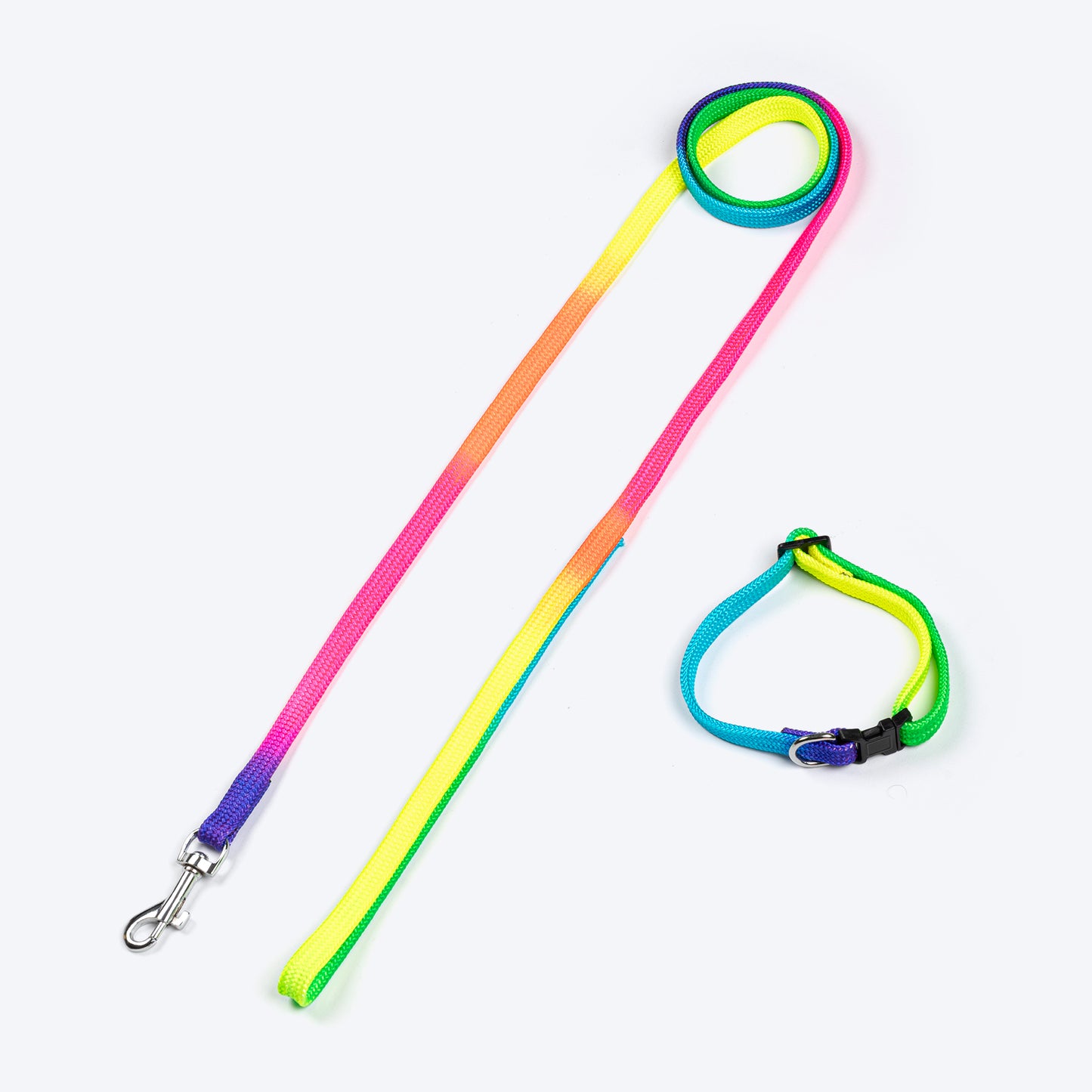 TLC Collar & Leash Set For Puppy - Multicolor - Heads Up For Tails