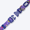 Dash Dog Pixel Padded Collar For Dog - Purple - Heads Up For Tails
