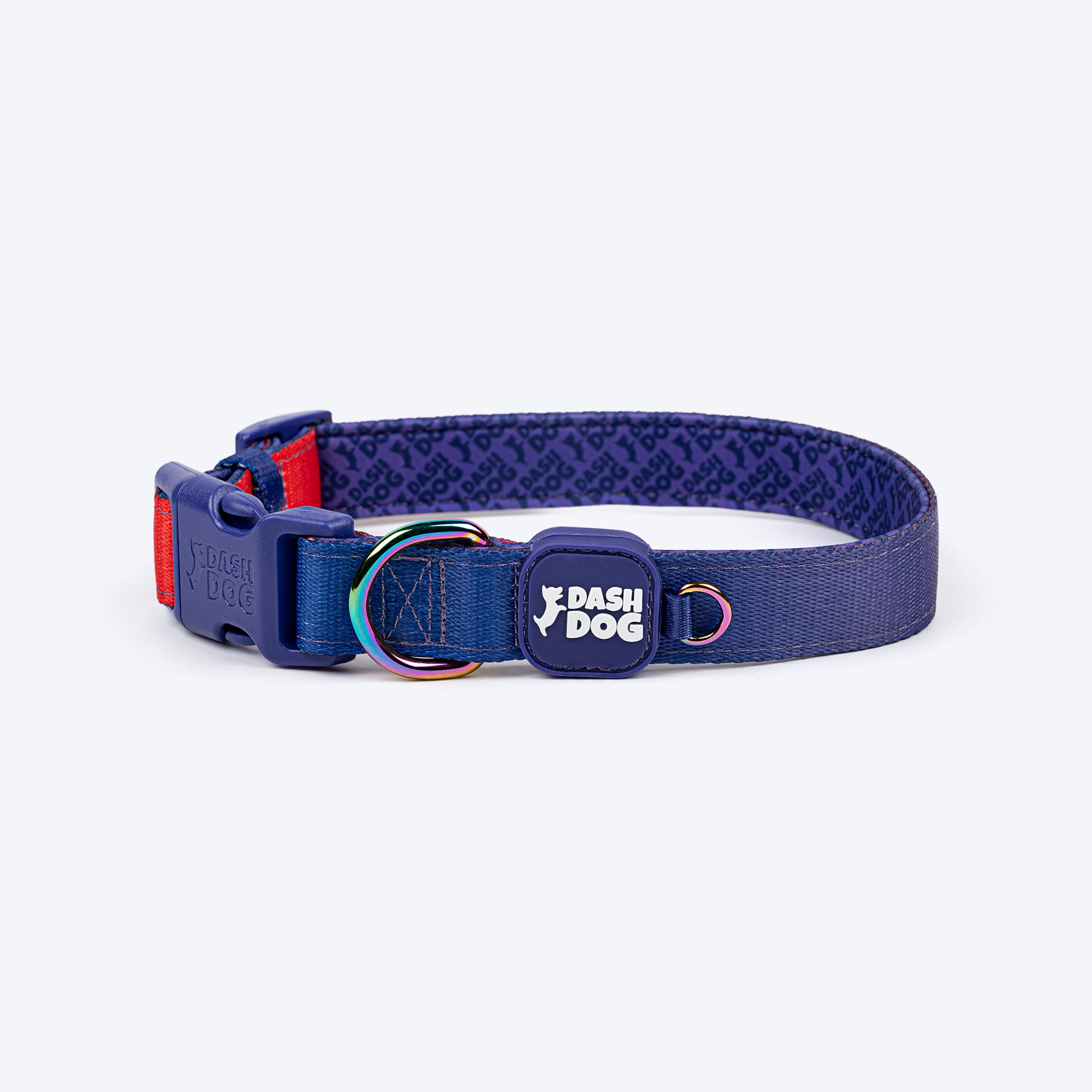 Dash Dog Flow Padded Collar For Dog - Red & Purple - Heads Up For Tails