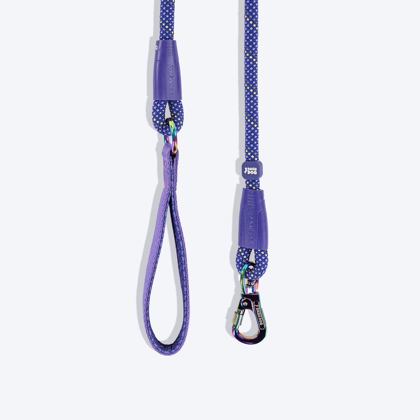 Dash Dog Chaser Rope Leash For Dog - Purple - Heads Up For Tails